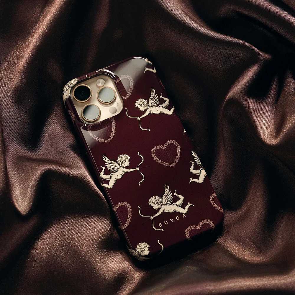 luxury BURGA Cupid Lovestruck Phone Case for iPhone 16 15 14 13 12 11 Pro Max XS XR XSMax 6 7 8 Plus Glossy HD Hard PC Cover Z250225