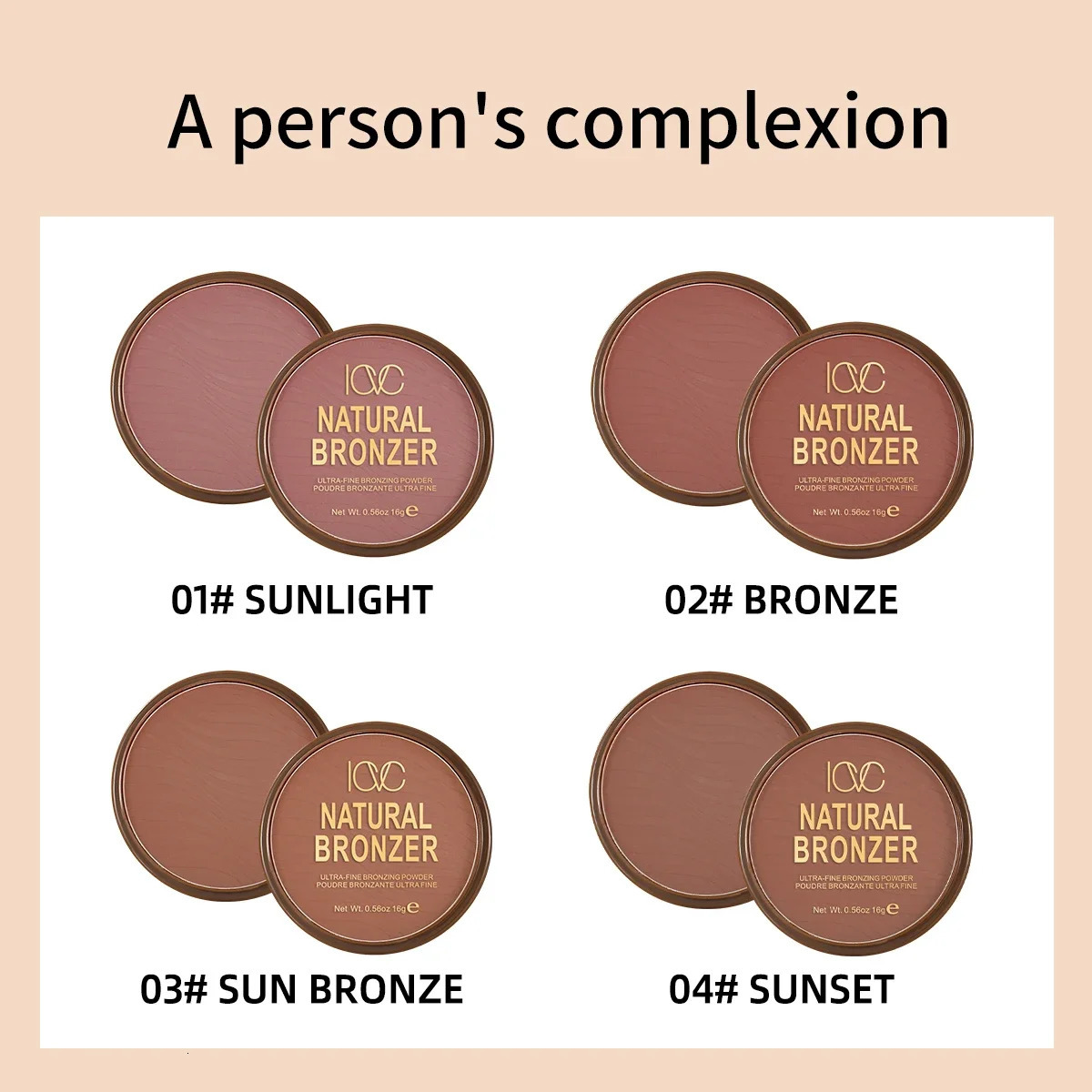 Dark skin bronze contour palette matte brown nose shadow cheek powder natural modification concealer nude makeup set 250219
