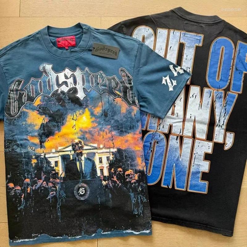 Men's T Shirts Good Quality Fashion T-shirt Men Personality Skull Print Streetwear Loose Women Casual Clothing