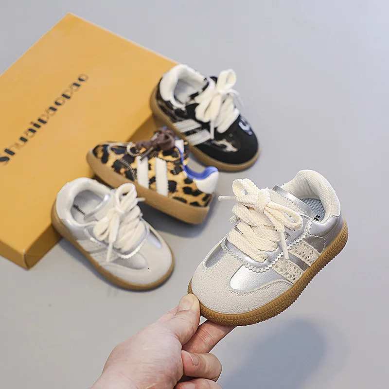 Kids Shoes Toddler Sneakers Children Skateboarding Shoe Grey Color Infant Boys Girls Baby Trainers 250226