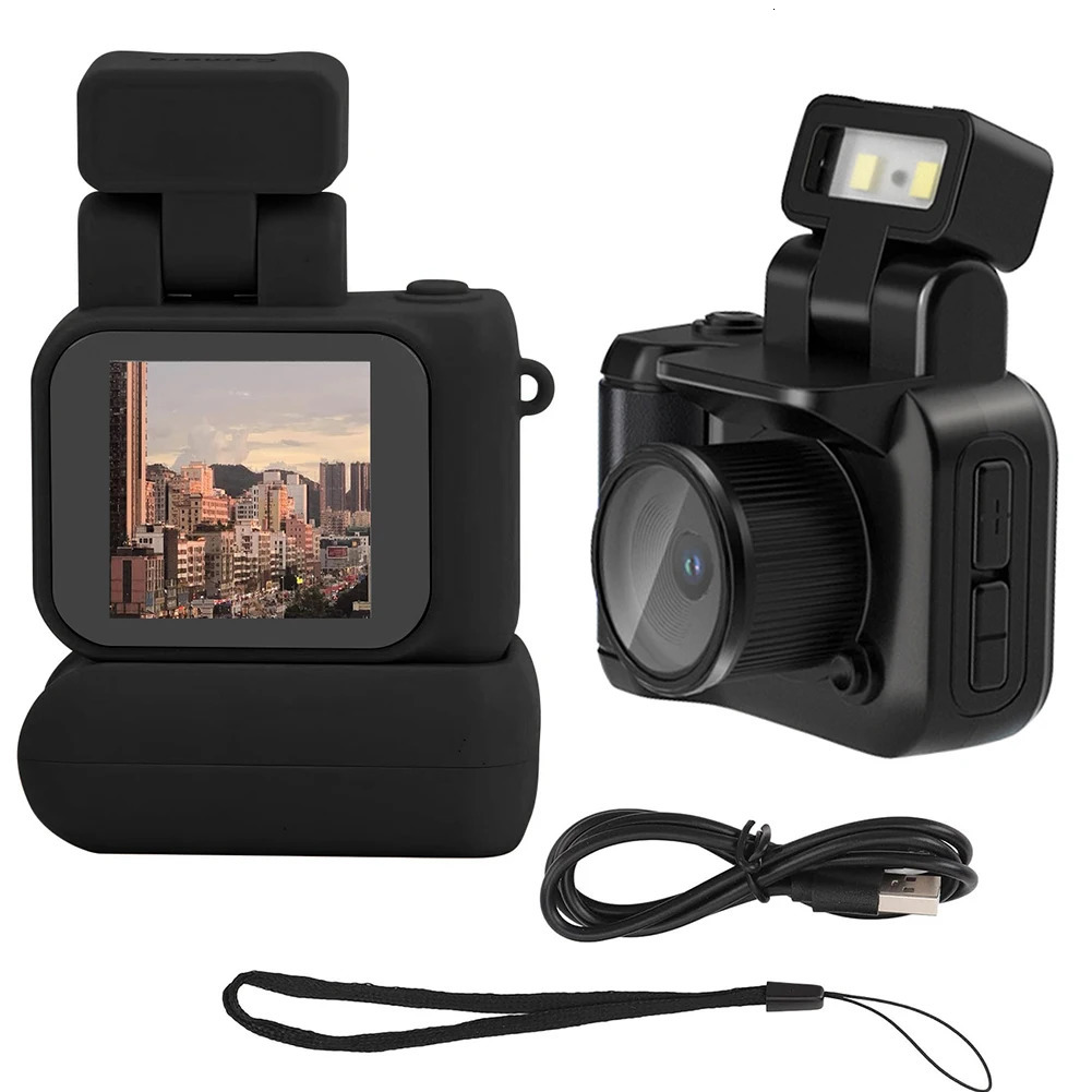 Y4000 Mini Camera with Screen HD 1080p Portable Video Recorder with Flash Light Battery Dock Retro Ultra Compact Digital Camera 250221