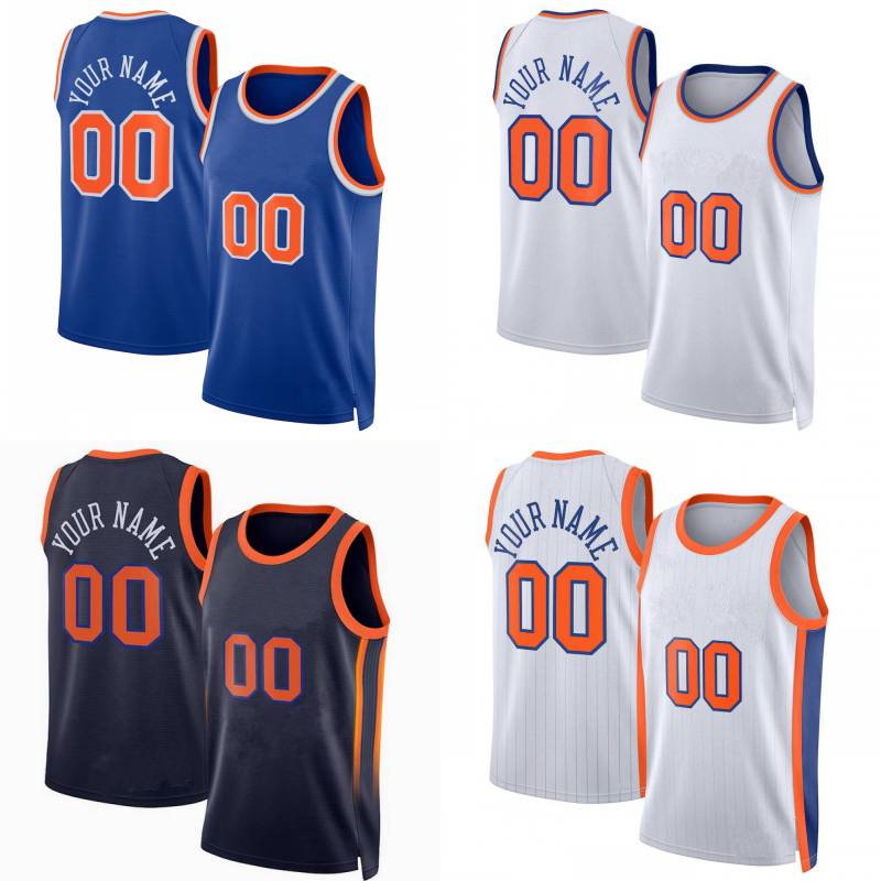 Custom Print Jalen Brunson Basketball Jerseys Hot Pressing Jeremy Lin Carmelo Anthony Anunoby Bridges Towns Hart Stoudemire Toppin Payne McBride Shirts