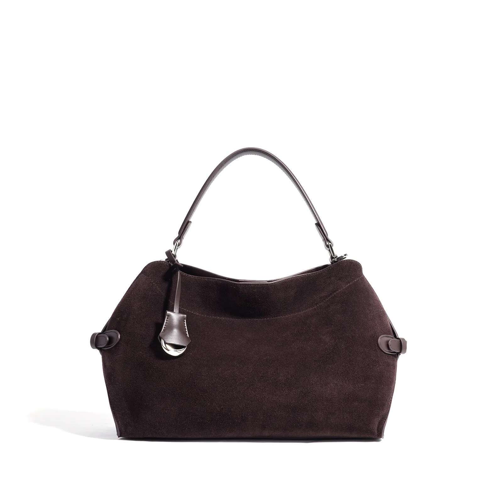 Rectangular Bags Original Brand Women Designer Large Women's Suede Fur Hand Bag Shoulder Bag