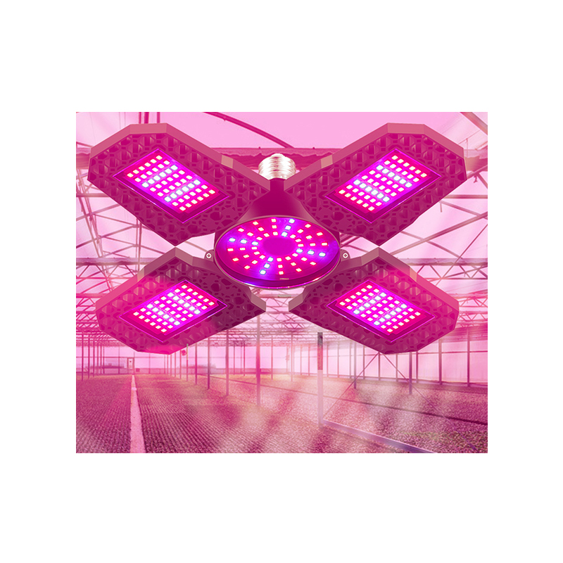 Multi-Spectrum Adjustable Height LED Grow Light - Blue, Red, Warm White LEDs (4000K)
