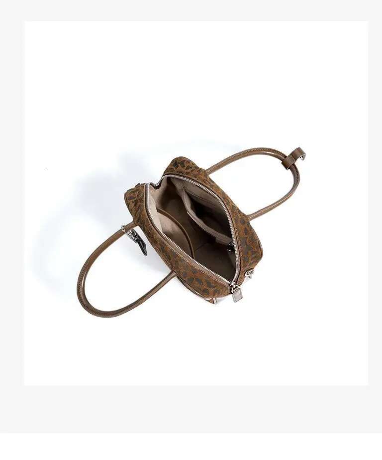 Women Shoulder Square Women's Genuine Leather Handbag Brown Suede Imitation Original Brands With High Quality Bags