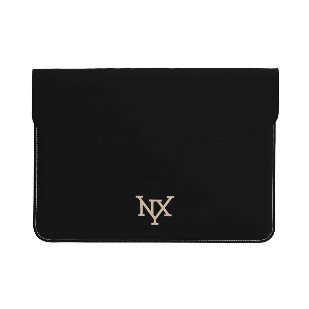 NXY Solid Color Leather Laptop Case Men Envelope Computer Bag Portable Ultra Thin PU Leather Notebook Cover Office Travel Business Organizer Bag Hip