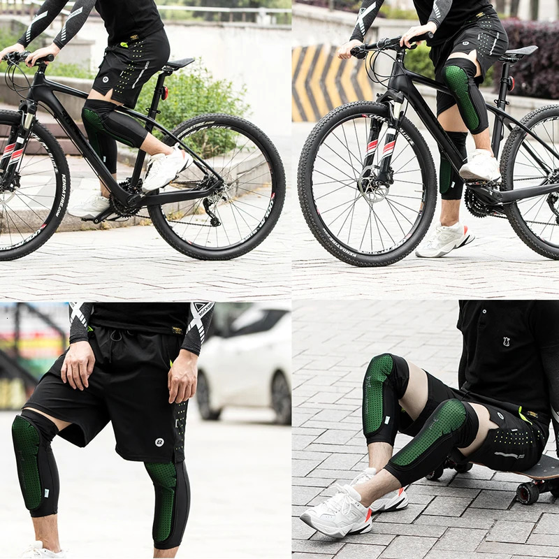 ROCKBROS Knee Protector MTB Road Bike Protective Equipment Outdoor Sports Leg Heater Extended Breathable Skateboard Accessories 250225
