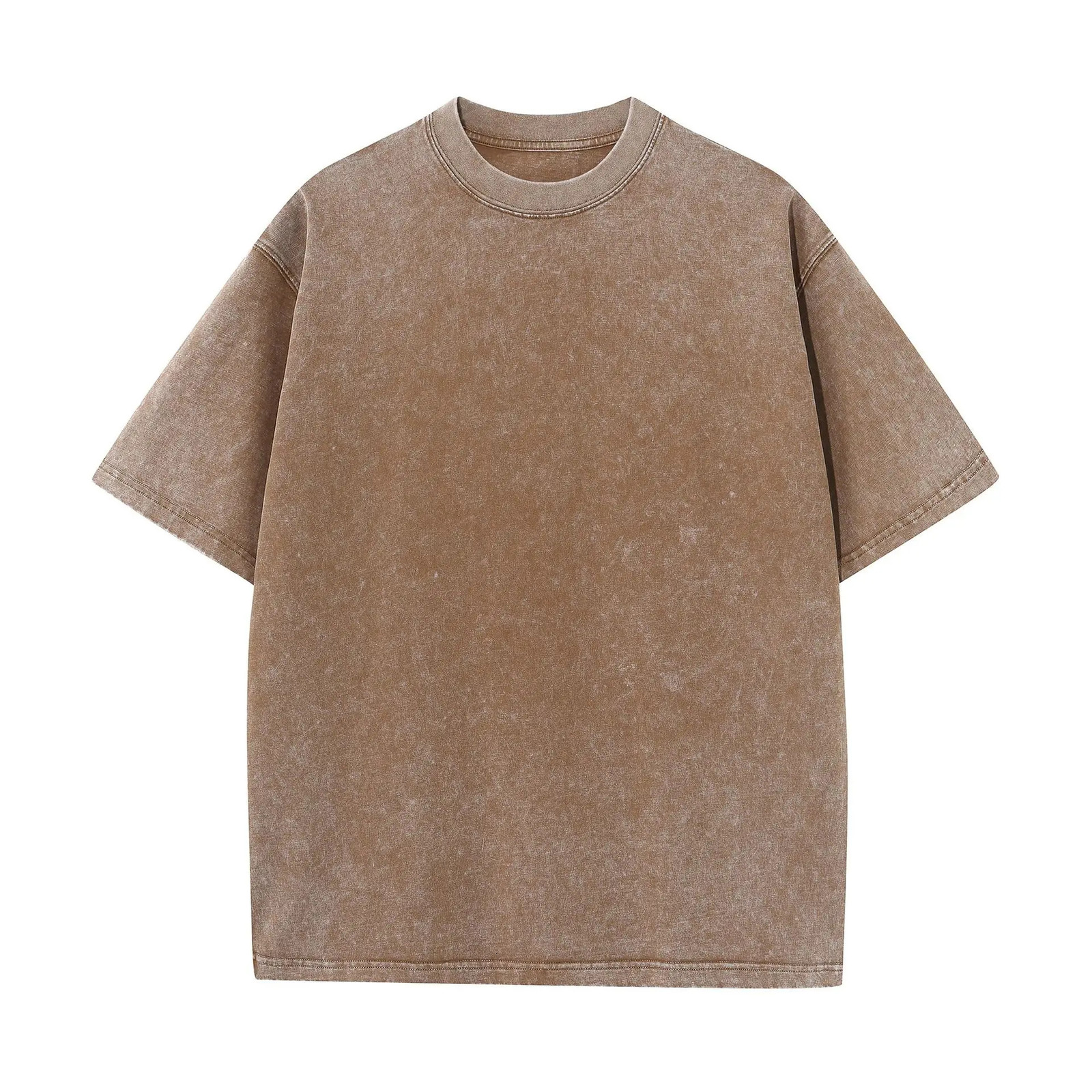 Oversized Tshirts for Men Gym Vintage Heavyweight T Shirts Cotton Workout Acid Wash Baggy Tees Solid Street Fashion Tops Unisex 250225