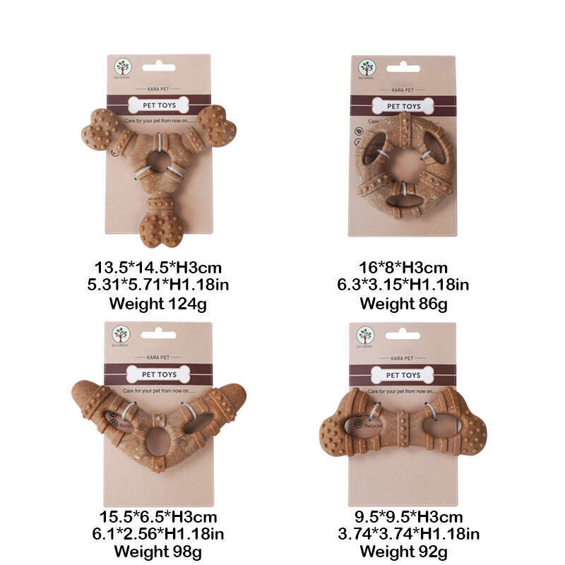 DHpet Bone Chew Toys Dogs Teething Cleaning, Safe & Non Toxic, Suitable Small, Medium and Large Breeds, Boomerang - shaped for Interactive Play