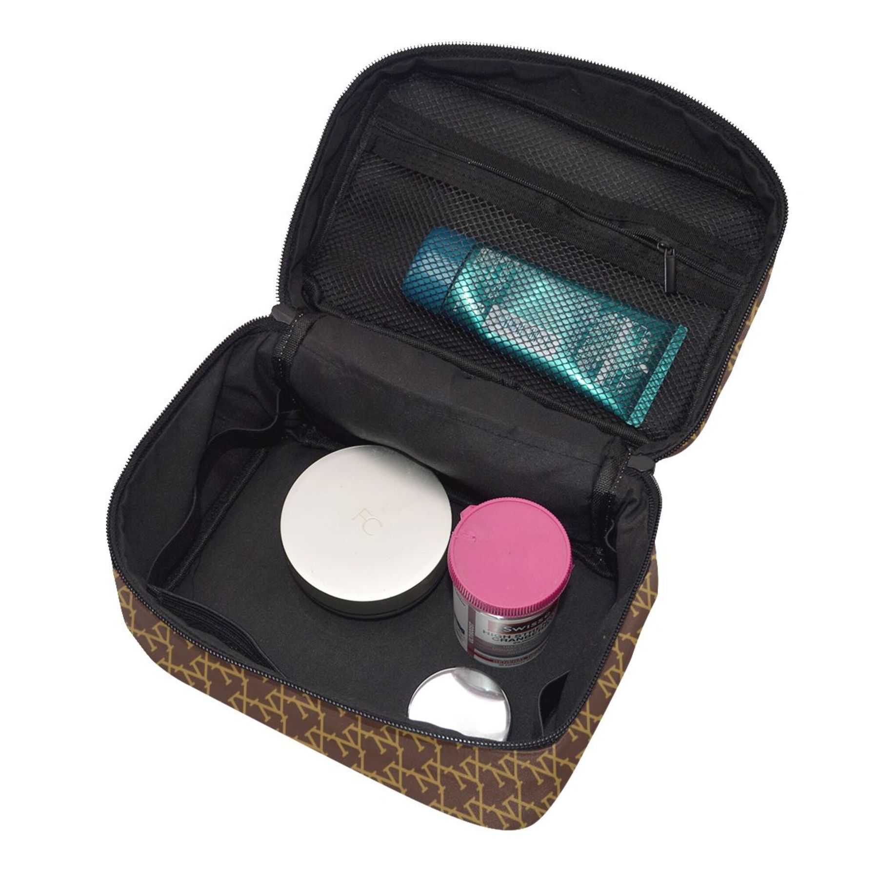 NXY Handheld Travel Cosmetic Bags Cases Zipper Travel Make Up Case For Vacation Large Capacity Tote Makeup Bag Cosmetics Boxes Hip