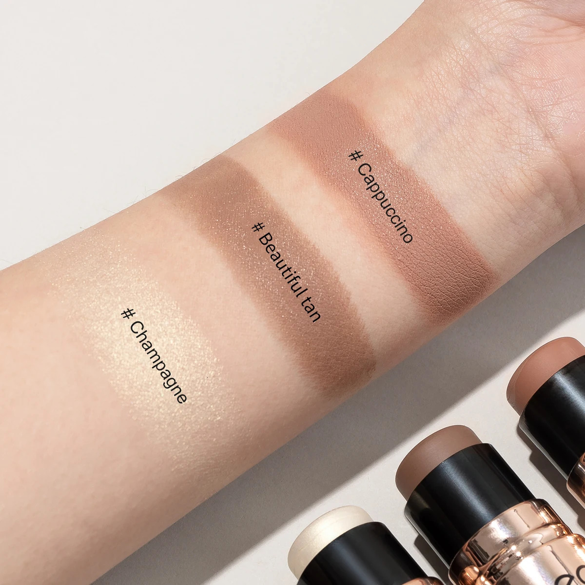 DouHead Silky Smooth Rose Bronzer Stick Waterproof Brighten Hydrating Creamy Highlighter Balm Body Matte Contour 250219