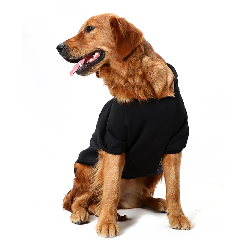 Dog Hoodie with Large Dog Paw Print Pattern Dog Sweatshirt with Hood, Warm Fleece Dog Sweater Clothes Cozy Soft Coats for Cats Puppies Small Dogs 6XL 