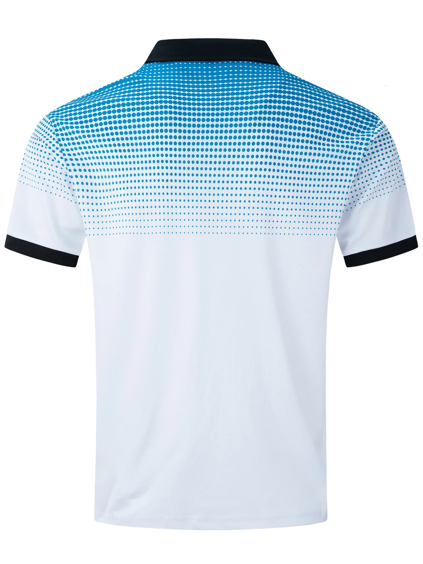 Mens summer gradient printed polo shirt with polo dots for casual sports slim fit and muscular outdoor wear 250225