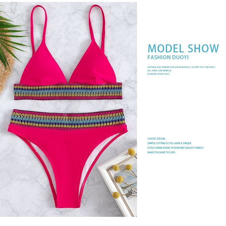 fashion Bikini Sexy Women's Strip Pit Fabric High End Women Swimsuit