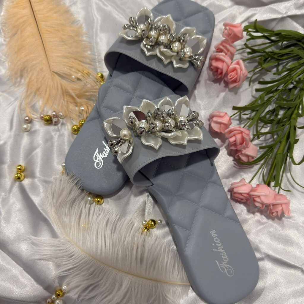 Selipar Women Casual Slippers Wer Summer Soft Sole Flip Ps Rainbow Colour Kasut Perempuan Wanita Shoe