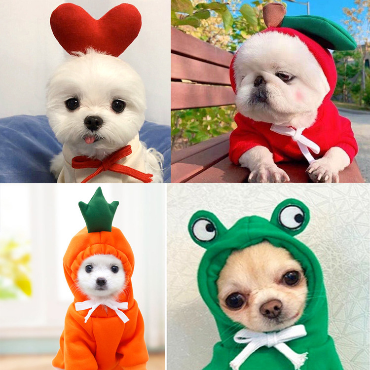 OEM Customizable Adorable Frog - Themed Fleece Hoodies for Dogs and Cats! Available in Sizes for Small, Medium, and Large Breeds, Ideal for