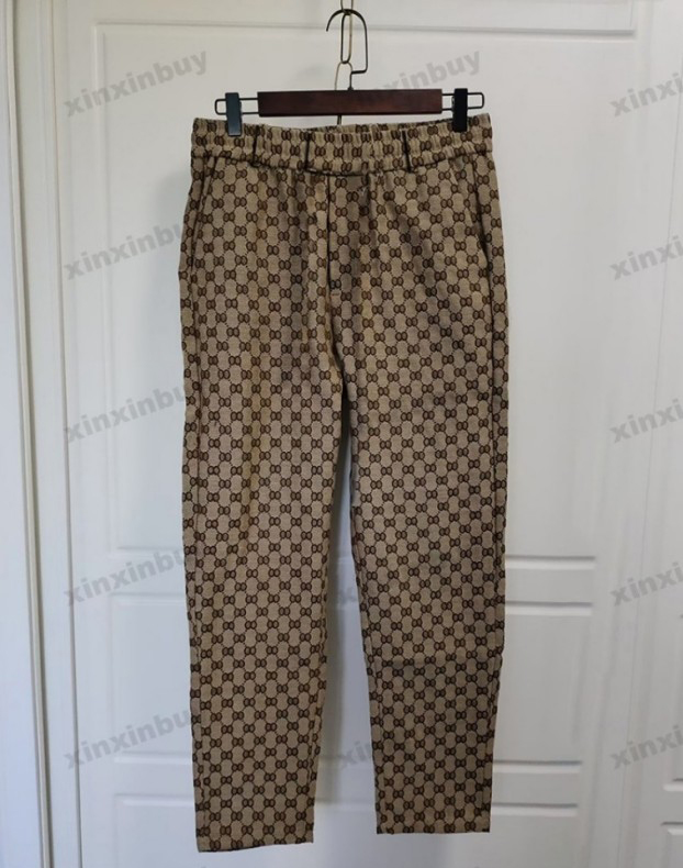 21ss Mens women designer Jacquard pants Spring summer Men Denim Pant Double letter Casual letters Trousers high quality yellow