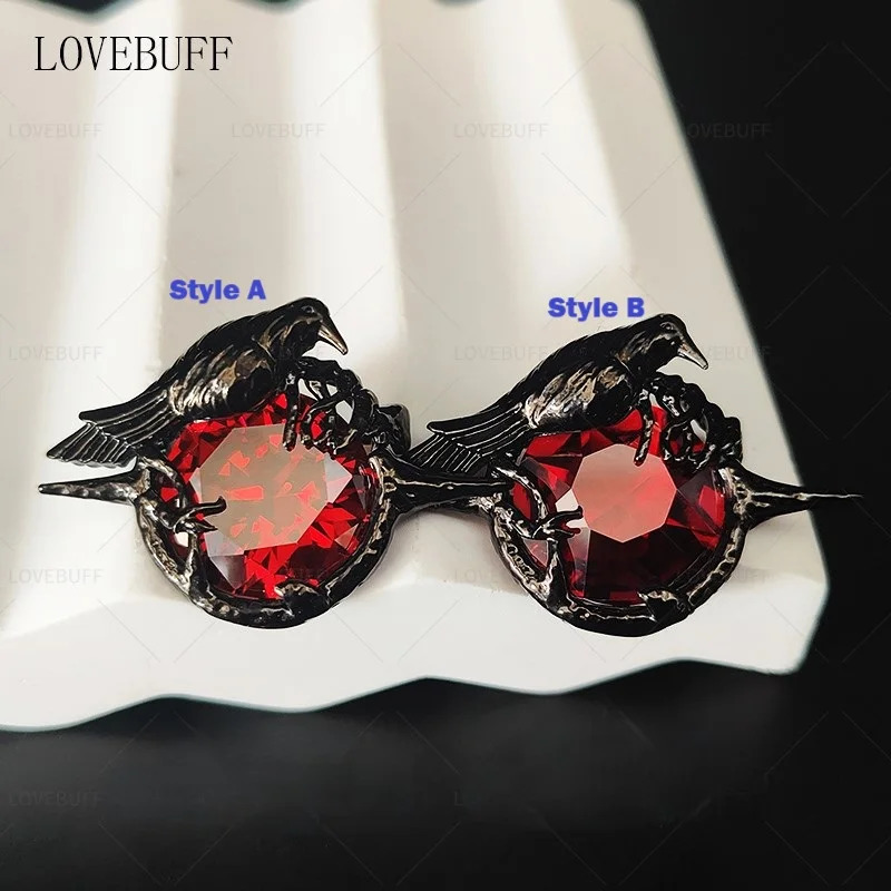 LOVEBUFF LAD Sylus Relentless Conqueror Enchanting Veil Crow Brooch Inspired Enamel Pin 250225