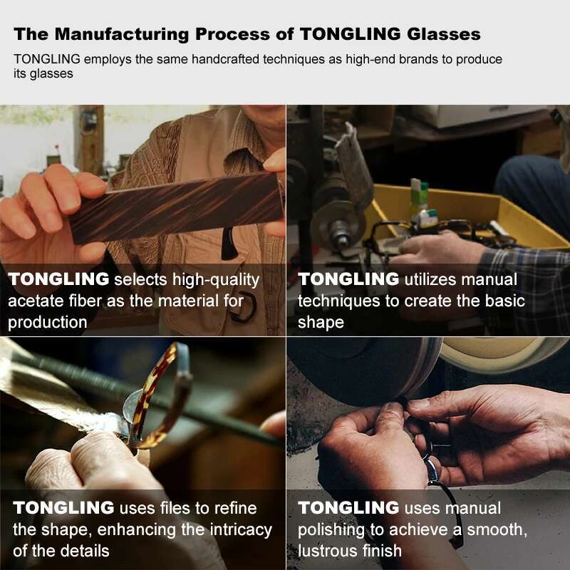 New men big face pure natural horn glasses leg fashion trend sunglasses support mya