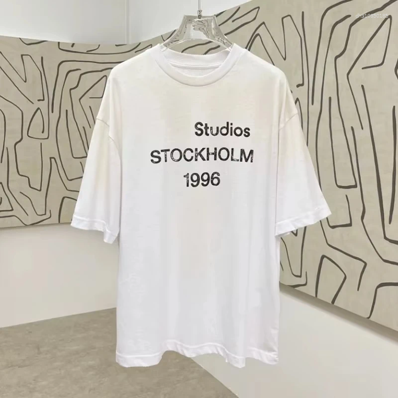 Men's Designer T Shirts 2025 Waste Earth Style Retro Alphabet Print Loose Short Sleeve Pure Cotton T-shirt Comfortable Breathable High Quality