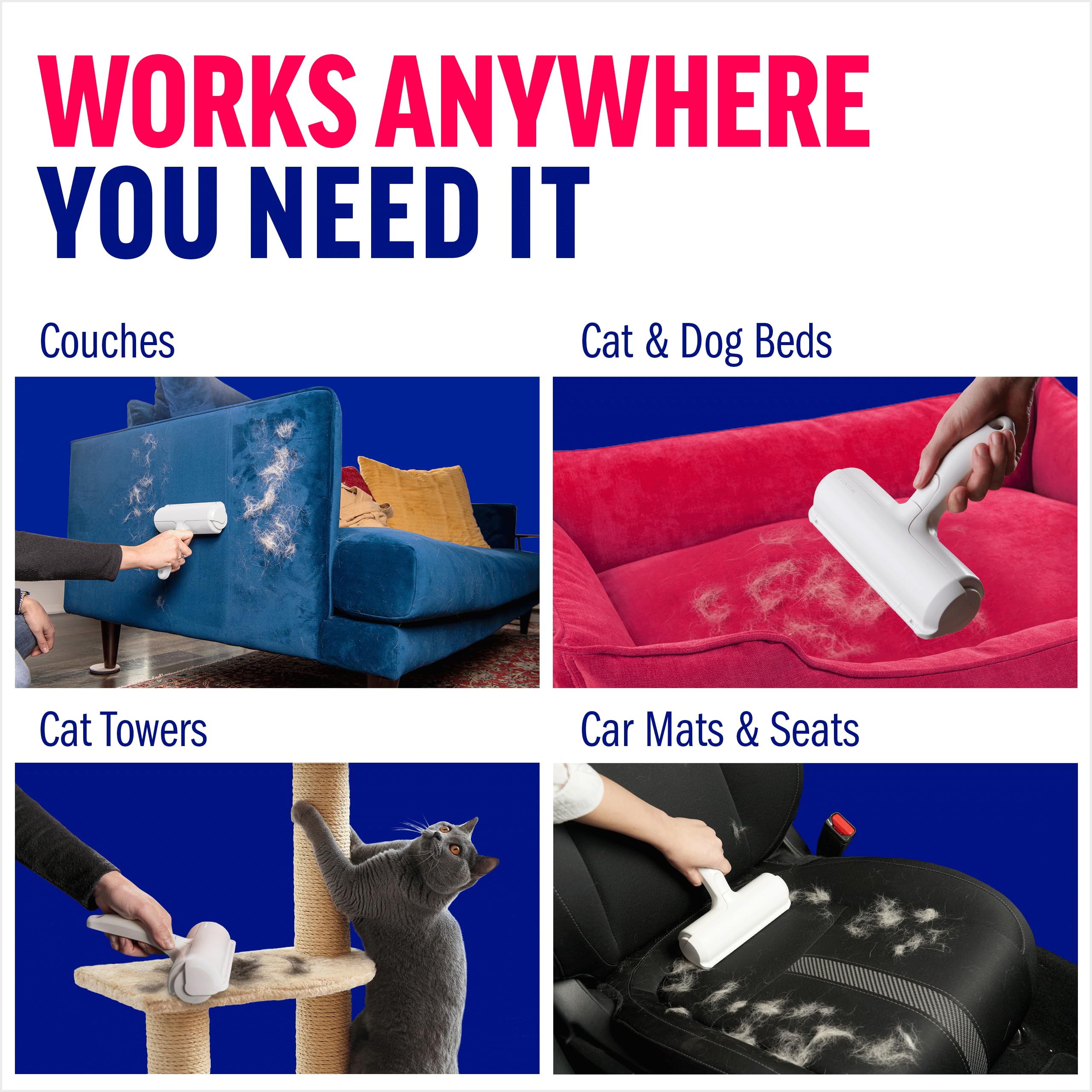 Chom Chom Roller Pet Hair Remover and Reusable Lint Roller