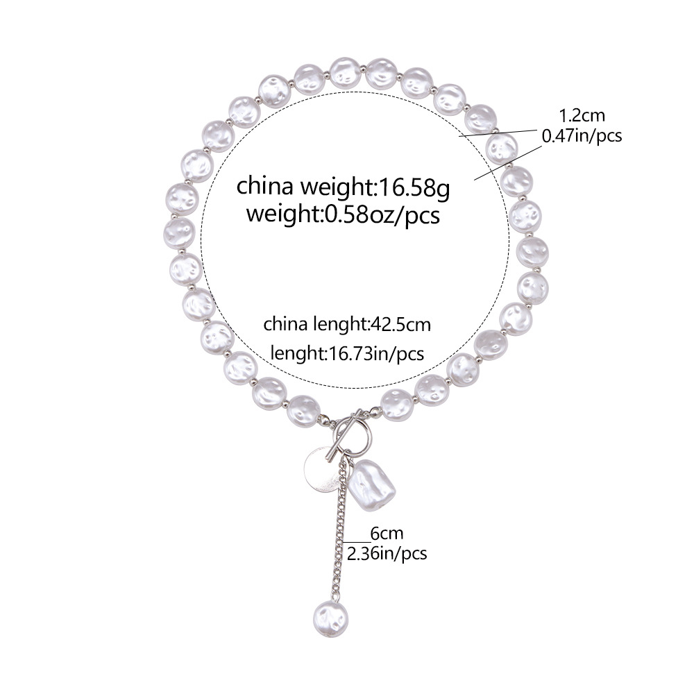 Baroque pearl necklaces in Europe and the United States pearl jewelry senior sense of gift necklace female