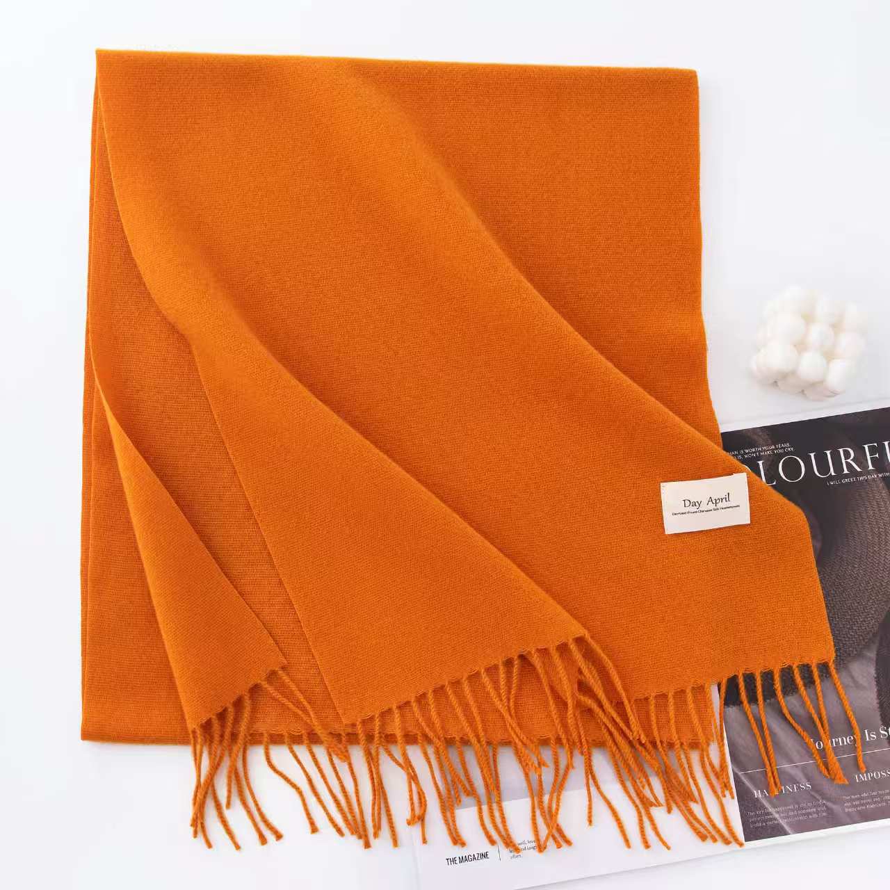 K003 Cashmere blue scarf for women winter atmosphere high-end autumn and winter warm Korean style all-match shawl ladies wholesale