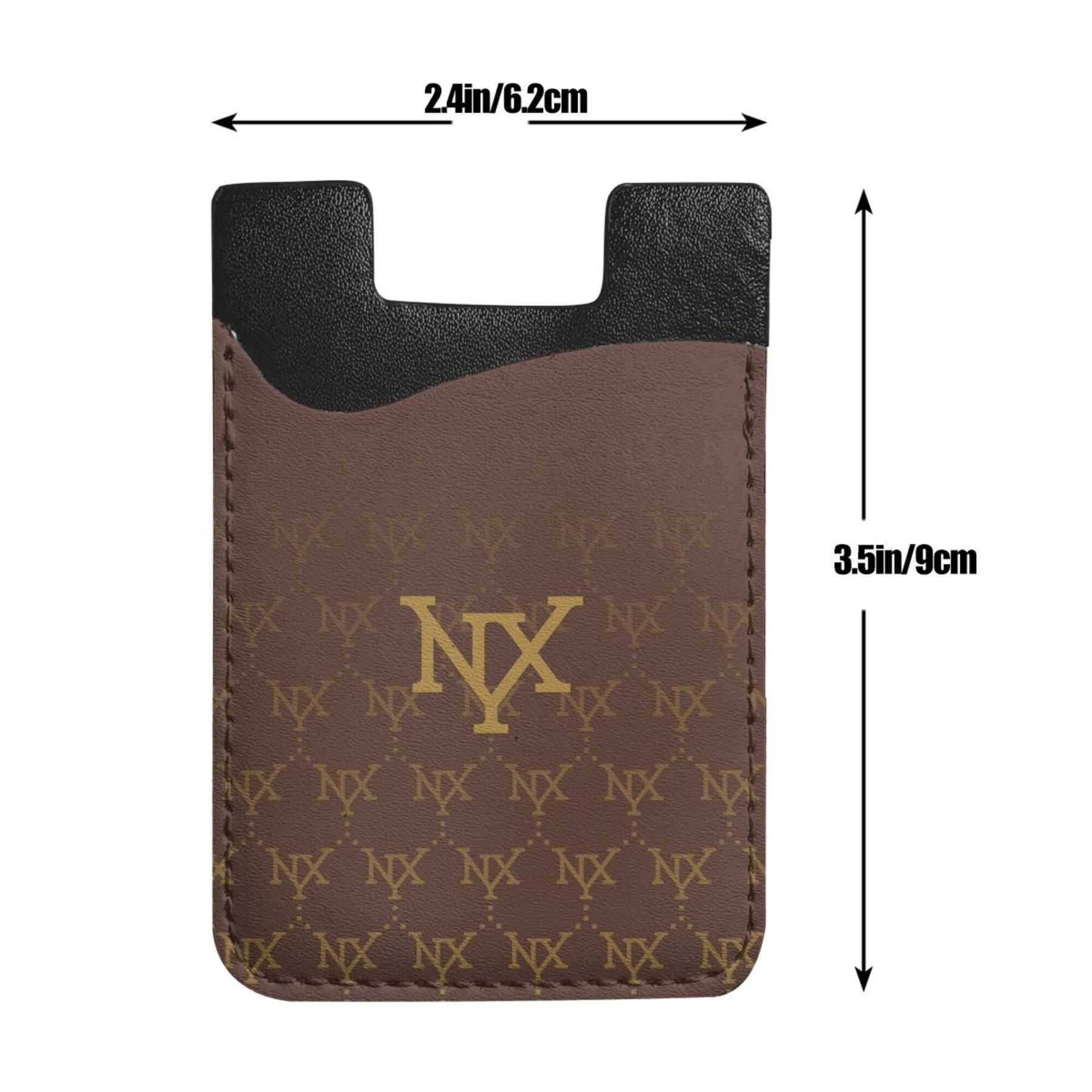 NXY Phone Back Slot Card Holder Wallet Case Strong Leather Mobile Phone Card Package Adhesive Sticker Pocket Phone Pouch Accessories Hip