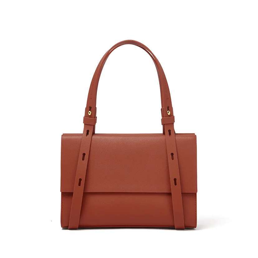 Ladies Vintage Shoulder Adjustable Strap Elegant Genuine Armpit Tote Women's Leather Brief Bag