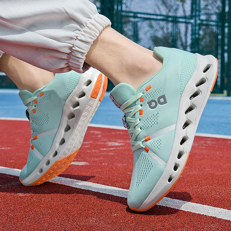 New Outdoor Cushioning Soft Sole Professional Breathable Mesh Sports Shoes Men's Fashion Test Racing Running Shoes Men's and Women's Jo