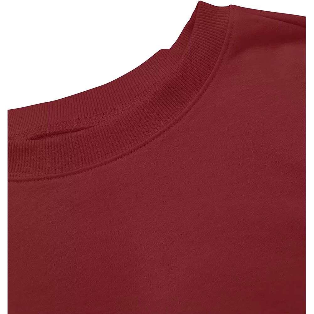 Fitspi Women's Long Sleeve Sweatshirt Casual Crew Neck Loose Fit Pullover Hoodie Fall Tops