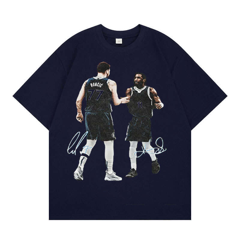 Summer 2025 Irving Dongchich Short sleeved Men's and Women's American Trendy Pure Cotton T-shirt