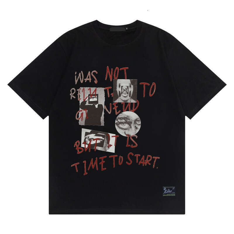 YPRS Men's Design Sense China-Chic Brand Oversize American Street Small Couple Inst T-shirt