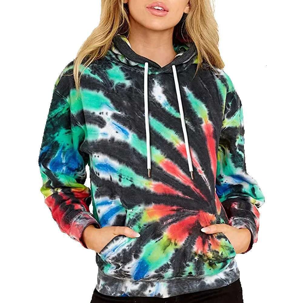 Hot Sale New Arrive Pullover Sweatshirt Hoodie For Men And Women Fleece Tie Dye Hooded