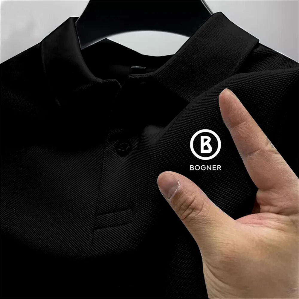 Summer mens outdoor sports golf POLO shirt lapel street casual top versatile business high quality quick-drying breathable top 250226