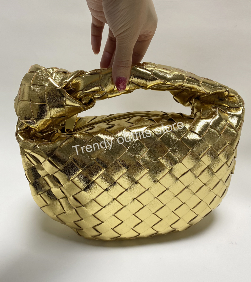 Knitted Bag Hop Luxury Design Casual Women Large Hop Totes Woven Leather Bags different style