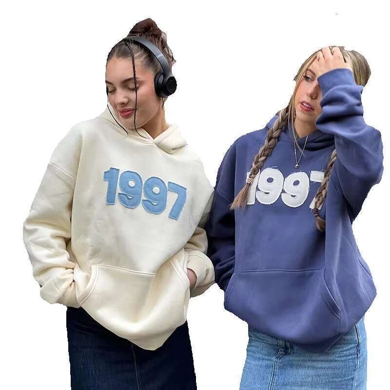 Women's Autumn Winter Hoodies & Sweatshirts New Digital Print Long Sleeve Hooded Loose Hoodie Trendy Girls Sweater