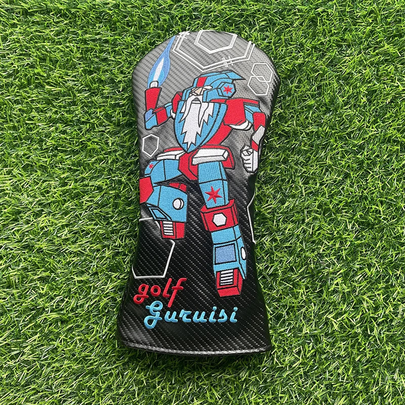 robot wizard Golf club cover wood cover Golf club shaft fairway wood cover Golf club head Protective Cover robot wizard 250226
