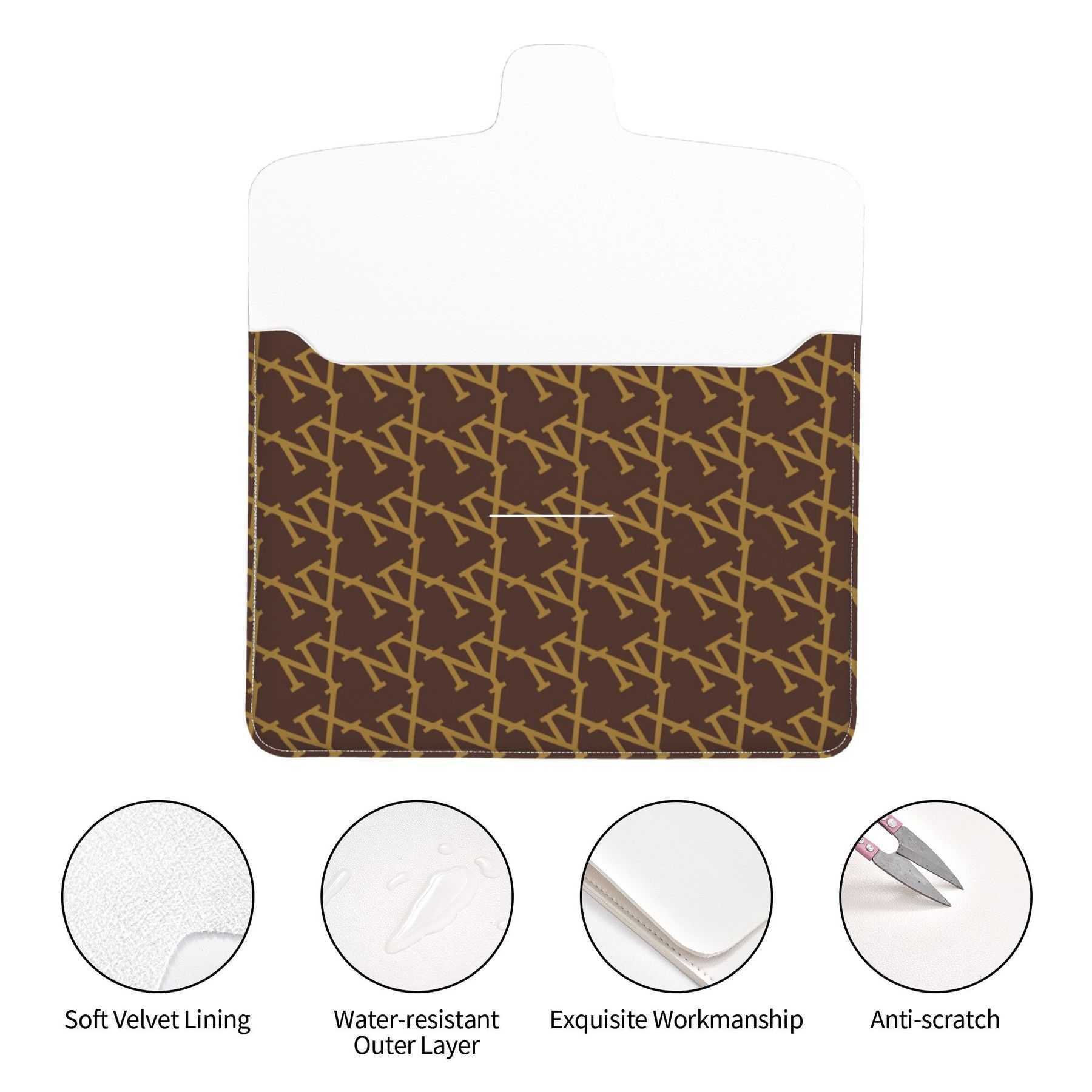 NXY Laptop Sleeve Case Leather Ultra Thin Notebook Protective Pouch Portable Travel Office Tablet Bag Computer Briefcase Travel Business Men Case Hip