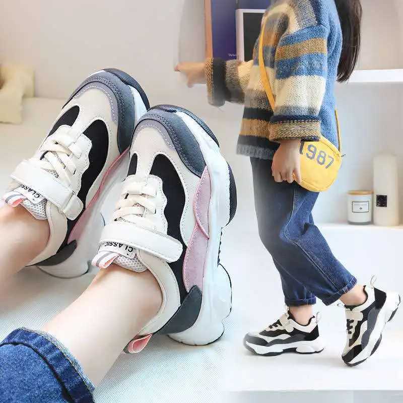 Athletic Outdoor Autumn Children Sneakers 2021 New s Casual Shoes Girls Boys Unisex Flats Sports Running Shoe 4 5 6 7 8 9 10 12 Year S25226