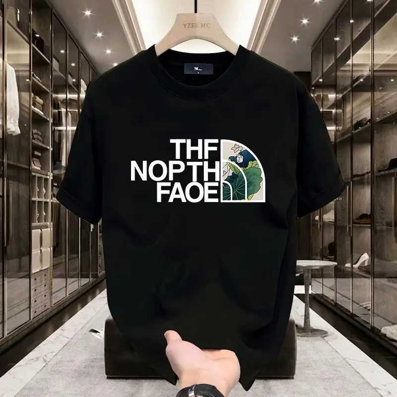 Men's T-Shirts European Brand Original Replica Pure Cotton Printing Men and Women Couples Big Tide Thenortface North H250224