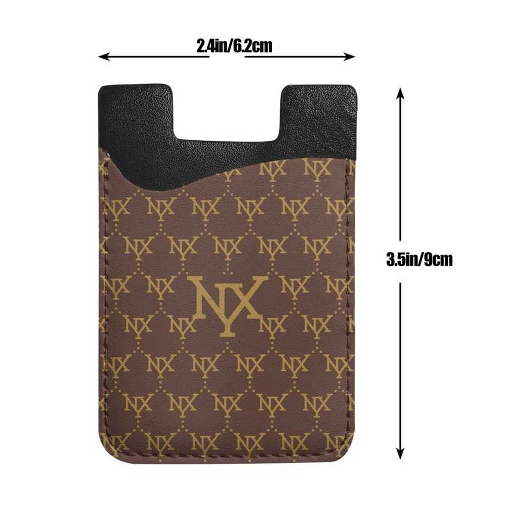 NXY Phone Back Slot Card Holder Wallet Case Strong Leather Mobile Phone Card Package Adhesive Sticker Pocket Phone Pouch Accessories Hip