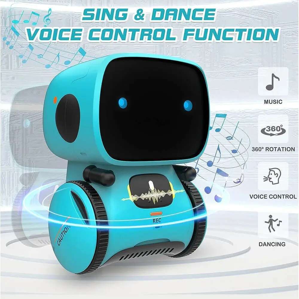 Emo Robot Intelligent Robots Russian English Spanish Version Voice & Touch control Toys Interactive Educational Children's G