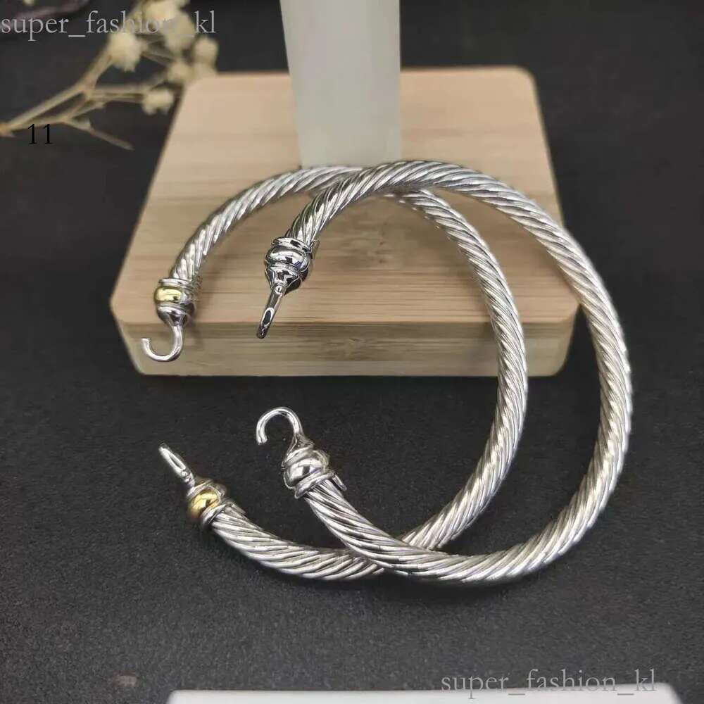 Personalized Bracelet Davidly Yurmanlies Jewelry Designer Jewelry Silver Punk Designer Bracelet Vintage Craftsmanship Silver Gold 3Mm-7Mm Multiple Choice 0de