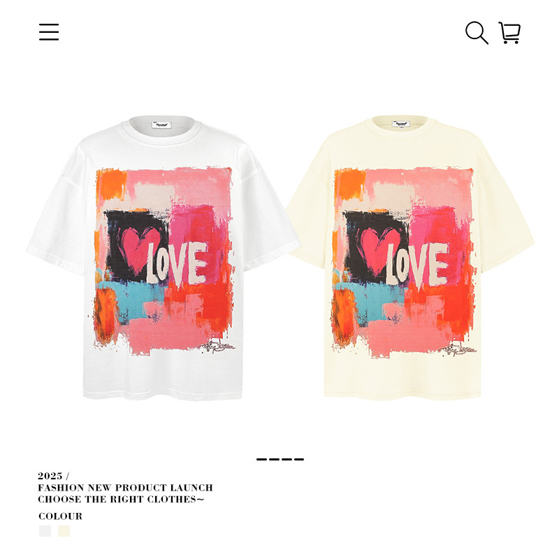 Men's Women's Designer T-Shirts Vintage Cotton Washed Shirt For Men Hip Hop Streetwear Oversize T-shirt Print Letter