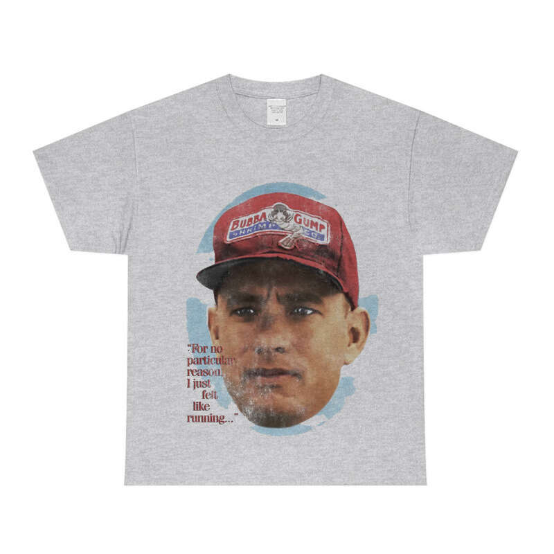 Cotton T Euro inspirational movie "Forrest Gump" Tom Hanks short sleeved American loose fit