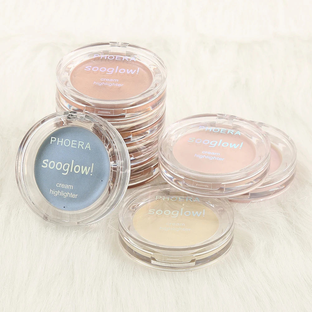 1PC Illumination Face Highlighter Cream Shimmer Contouring Makeup Highlight 8 Colors Brighten Glow Bronze TSLM2 250219