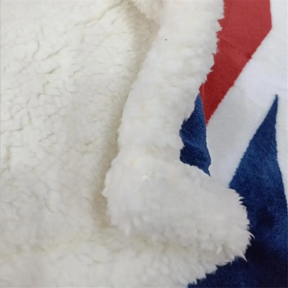 Plush Blanket Printed US Flag Blanket Thick Velvet 3D Digital American National Flag Blanket All Seasons Universal Soft Rug 250226