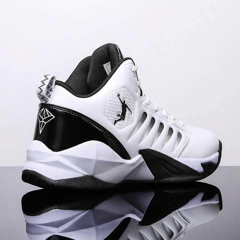 Brand Leather Men Sneakers Cfortable Basketball Non-Slip Lightweight Shoes Mens Training Basket Waterproof Basketball Boots Z250326