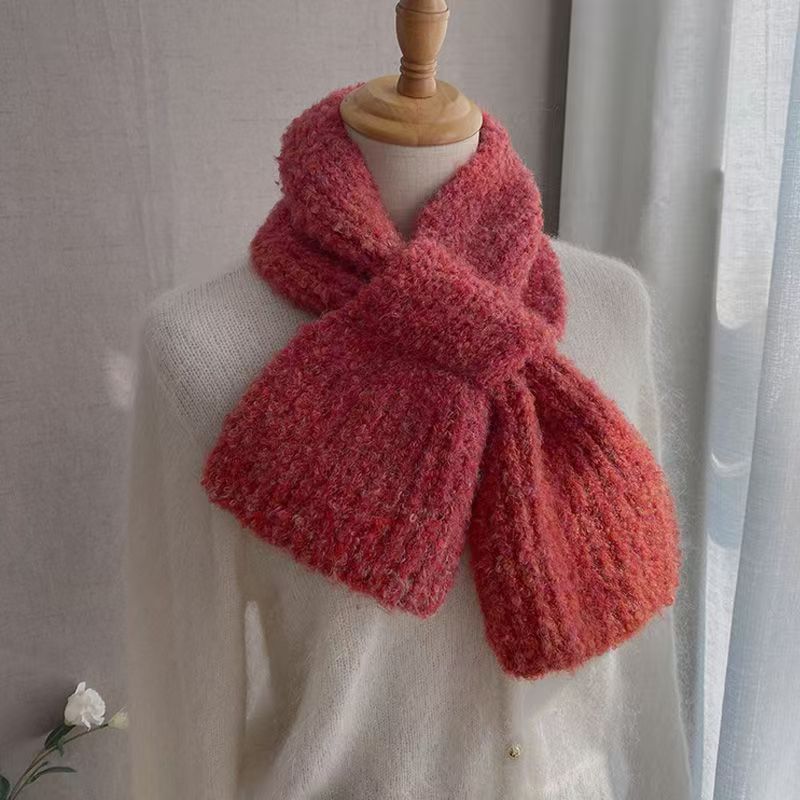 T182 wool circle wool scarf soft skin-friendly 2025 new winter windproof scarf interspersed with high-end feeling